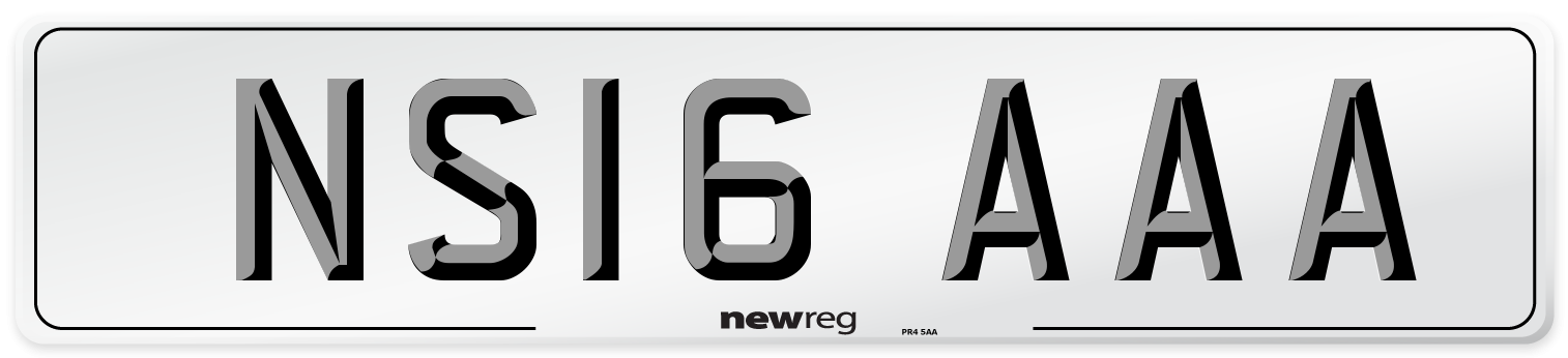 NS16 AAA Number Plate from New Reg